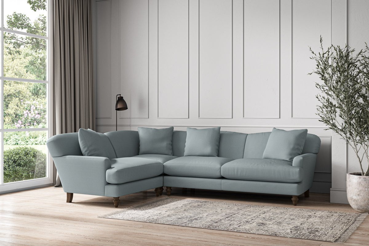 Deni Large Left Hand Corner Sofa - Recycled Cotton Horizon