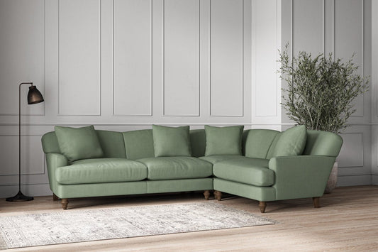 Deni Large Right Hand Corner Sofa - Brera Linen Jade