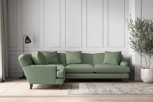Deni Large Left Hand Corner Sofa - Brera Linen Jade