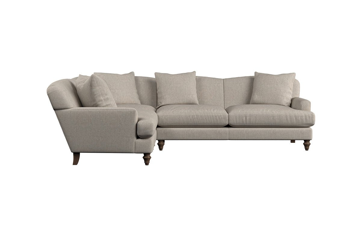 Deni Large Left Hand Corner Sofa - Brera Linen Pebble
