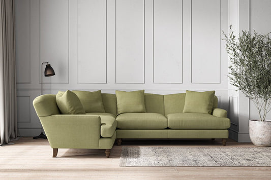 Deni Large Left Hand Corner Sofa - Brera Linen Sage