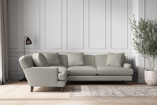Deni Large Left Hand Corner Sofa - Brera Linen Smoke