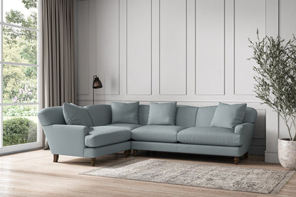 Deni Large Left Hand Corner Sofa - Recycled Cotton Horizon