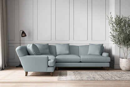 Deni Large Left Hand Corner Sofa - Recycled Cotton Horizon