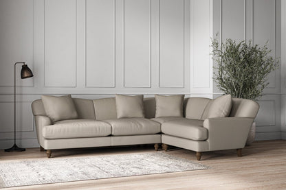 Deni Large Right Hand Corner Sofa - Recycled Cotton Flax
