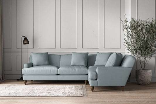 Deni Large Right Hand Corner Sofa - Recycled Cotton Horizon