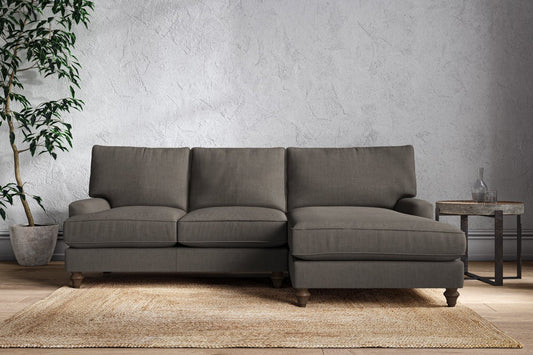 Marri Large Right Hand Chaise Sofa - Brera Linen Granite