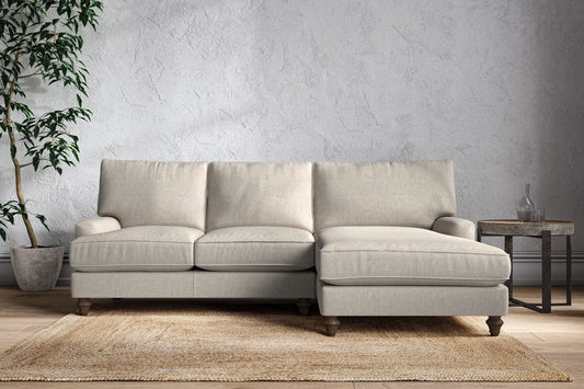 Marri Large Right Hand Chaise Sofa - Brera Linen Natural
