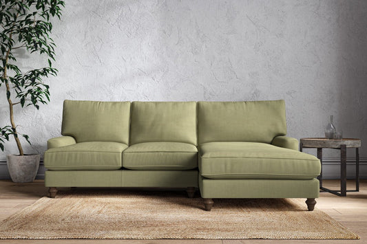 Marri Large Right Hand Chaise Sofa - Brera Linen Sage