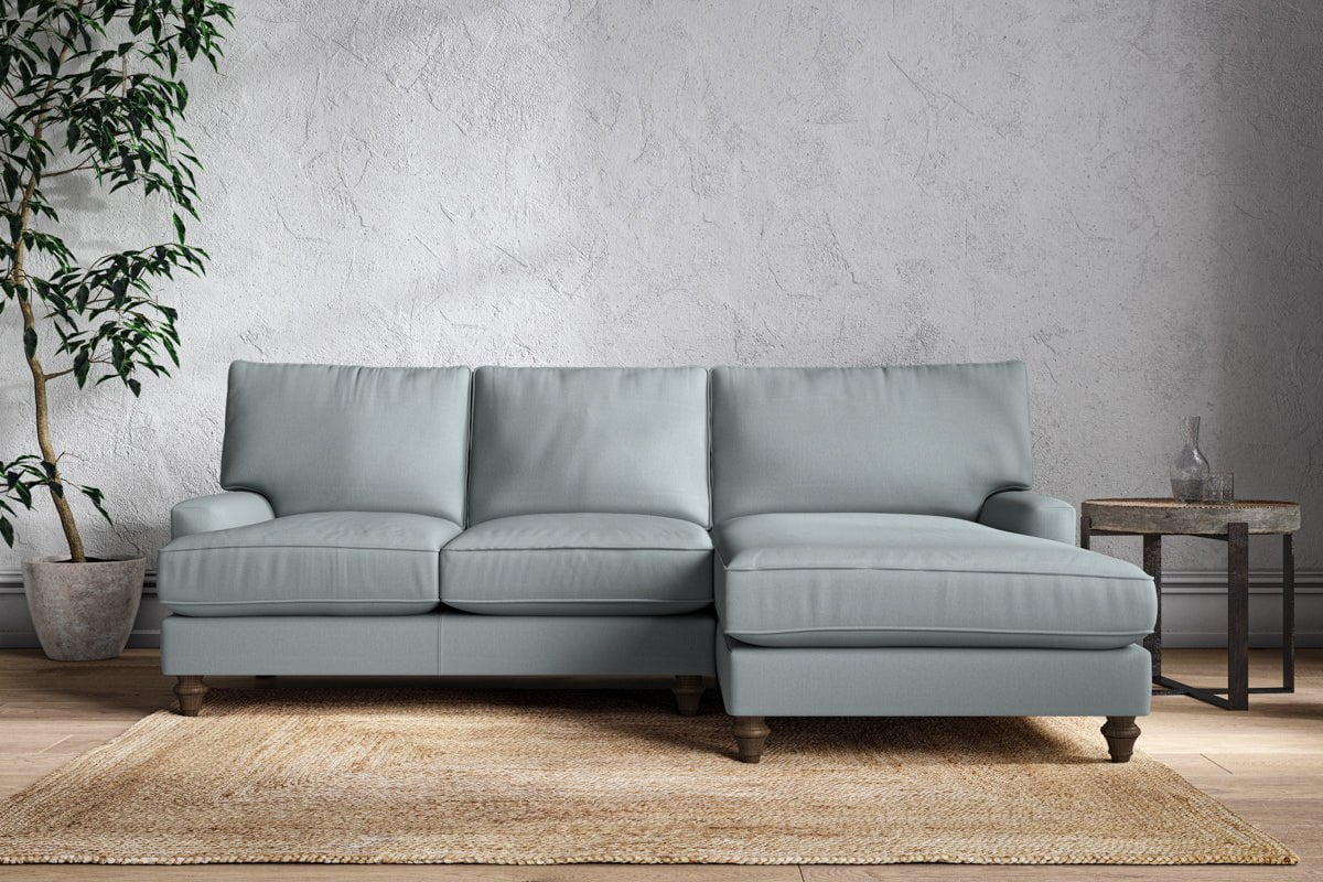 Marri Large Right Hand Chaise Sofa - Recycled Cotton Horizon