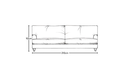 Marri Large Sofa - Recycled Cotton Seaspray