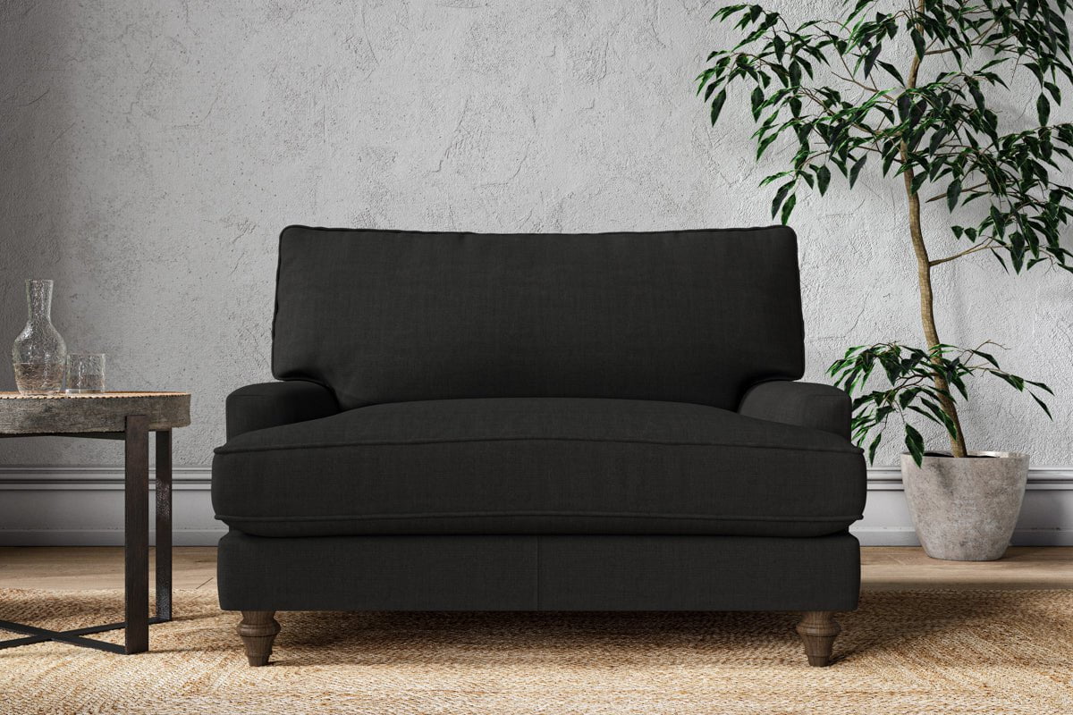Marri Love Seat - Brera Linen Charcoal