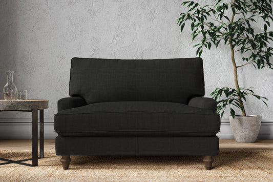 Marri Love Seat - Brera Linen Charcoal