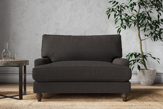Marri Love Seat - Brera Linen Espresso
