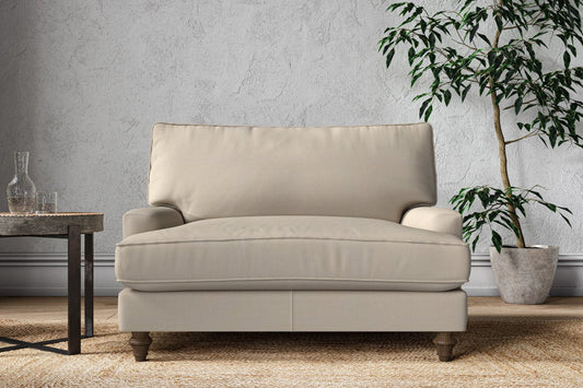 Marri Love Seat - Recycled Cotton Stone