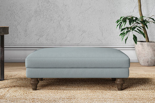 Marri Medium Footstool - Recycled Cotton Horizon